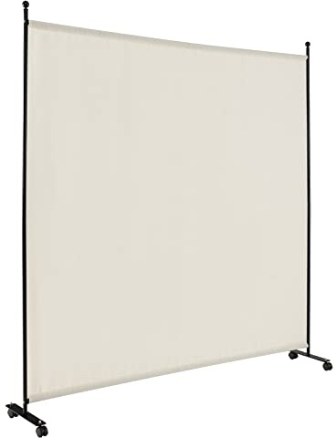 GIANTEX Paravent Raumteiler mit Rollen Raumtrenner Spanische Wand 1 Teilig