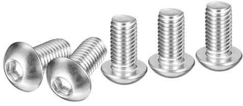 DTGN M10-1.5x20mm Viti a Testa Svasata con Presa Esagonale - 10pz Ideali per Macchine Acciaio inossidabile 304 18/8 Fissaggi con Filettatura Completa