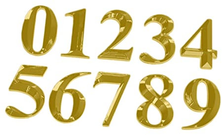 jojofuny 10St Hotelnummer Hausnummer Adresse Nummernzeichen verarbeiten Spind- nummern zahlen sticker Türschild Figur Zimmertornummer Anzahl Ladenschild