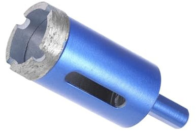 CoCud Diamond Core Drill Bit, 30mm Dia Round Shank, Tiles Stones Marble Concrete Dry/Wet Hole Saws Blue - (Applications: for M10 Angle Grinder), 1-Piece