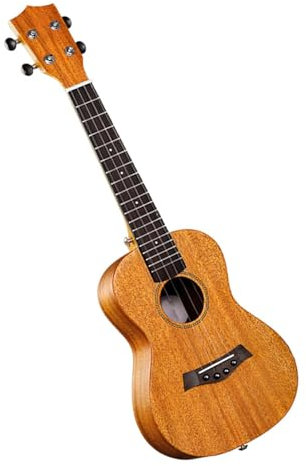 Professionelle Ukulelen 21/26 Zoll Vollholz-Einzelbrett-Ukulele, 4-saitiges Ukulele-Gitarrensaiteninstrument Für Anfänger (Color : 21 inch)