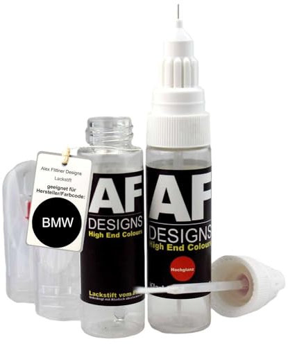 Lackstift kompatibel mit BMW 10080 Titangrau Matt 50ml Autolack + Klarlack Tufplack schnelltrocknend