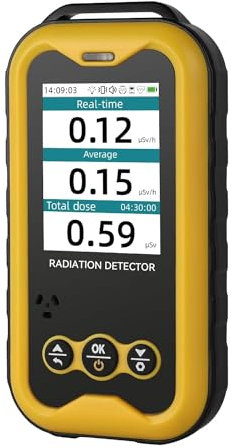 Geigerzähler Radioaktivität FS5000 Strahlendetektor Nukleare Strahlungsmesser mit PC Software Beta Gamma Röntgen Wiederaufladbare Strahlungsmesser Radioaktiver Monitor Tester