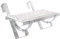 Durabern Dachtritt/Laufrost SET für Dachdeckung aus Dachziegel zum Einhängen | Premium Verzinkt (1, Verzinkt, 100 cm)