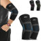 FEVAN PACK 2 Coderas de Compresión para Epicondilitis y Tendinitis, para Hombre y Mujer, Codera Deportiva para Codo de Tenista, Crossfit, Codo Golfista (Azul, L)
