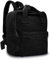 Boziee Leinwand/Cord Rucksack Damen Cityrucksack Daypack Mädchen Rucksackhandtasche Teenager Schulrucksack für Schule, Reisen, Arbeit unisex (Cordury, Schwarz)
