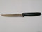 Giesser Messer - Made in Germany - Steakmesser Tomatenmesser Küchenmesser mit Wellenschliff 11cm - Schwarz, 1 St. mit Wellenschliff