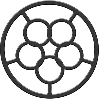 Générique Wok-Ständer für Herd, Wok-Halterung, Wok-Halterung, rutschfester Wok-Brennerhalter, Gusseisen-Luftringreduzierer, Halterung