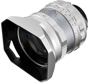 THYPOCH Full-Frame Photography Lens Simera 35 mm f1.4 for Leica M Mount - Focus Tab - Type II - Silver
