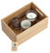 Holzkiste Bambus Ordnungsboxen Holz Kiste Aufbewahrungsbox robuste Organizer Holzkisten stapelbar verschiedene Größen & HLKauf-Block (Bambusbox-30x20x14 & HLKauf-Block)