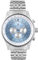 LOUIS XVI Artagnan 3421 - Ø 47.5 mm - Herren Uhr - Chronograph - Wasserdicht - Uhr mit Saphirglas - Armband Silber - Zifferblatt Hellblau