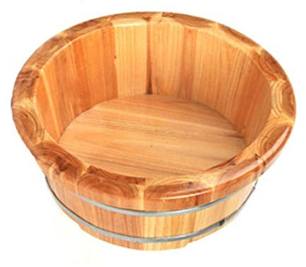 Baignoire en bois pour les pieds - Lavabo pour bain de pieds - Seau de spa pour les pieds - Seau en bois de sapin naturel
