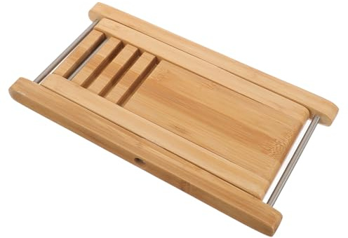 Klassischer Gitarren Fußhocker, 4-stufig Höhenverstellbar | Beige, Leichte Bauweise, Stabile Anwendung, für Akustikgitarre und Gitarre
