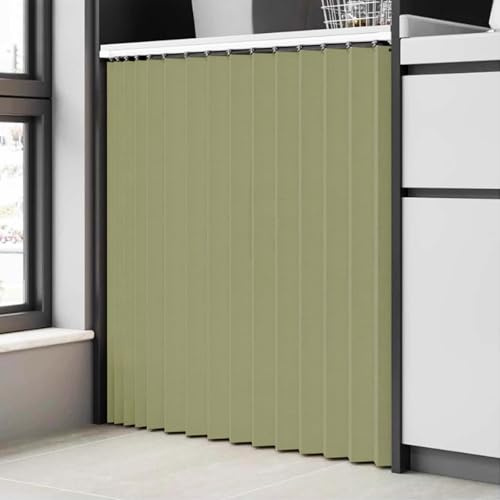 Cortinas Plegables Personalizables para armarios de Cocina, Ideales para armarios sin Puerta, Que proporcionan privacidad.-Green- W80cmxH200cm