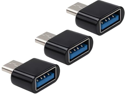 3PCS USB C to USB Adapter, Type-C Male to USB-A 3.0 Female OTG Converter, 480Mbps Data Transfer Adapter for MacBook Pro Air, Samsung Galaxy, Huawei, Pixel, Tablets and USB-C Devices