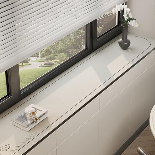 Minimalist Style Windowsill Protector, Dustproof Waterproof Window Sill Mat, Anti-skid Scratch-resistant Bay Window Cushion for Indoor(L100x20cm(39x8))