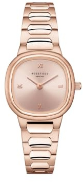 Rosefield Damenuhr Gaia XS Armbanduhr Damenarmbanduhr Analog Uhr Ziffernblatt Quarz Uhrwerk Mineralglas Edelstahlarmband Gold Silber Rosegold