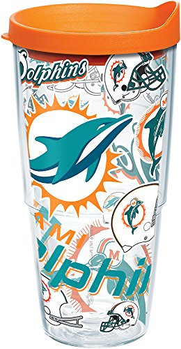 Tervis NFL Miami Dolphins All Over 24 oz Tumbler with Lid