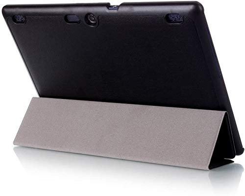 Kepuch Custer Hülle für Lenovo Tab 3 10 Business TB3-X70F TB3-X70N/Tab 3 10 Plus/Tab 10 TB-X103F/Tab 2 X30F X30M A10-30F A10-30L A10-70F A10-70L,PU-Leder Hüllen Schutzhülle Tasche Case - Schwarz