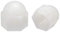 sourcing map 30stk. M6 Hutmutter, Hex Eichel Kuppelmuttern für Schrauben Bolzen Nylon Weiß