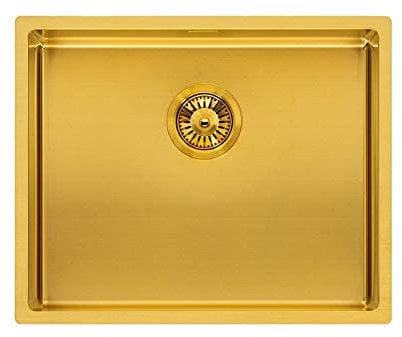 Reginox Miami 50x40cm Gold Single Bowl Undermount Stainless Steel Kitchen Sink