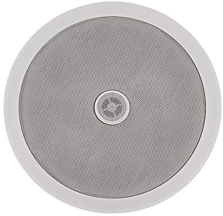 SubZero 8 Ceiling Speaker, 8 Ohm | 2-way design with woofer and silk dome tweeter, easy-fit dog-ear mounts, wide sound dispersion