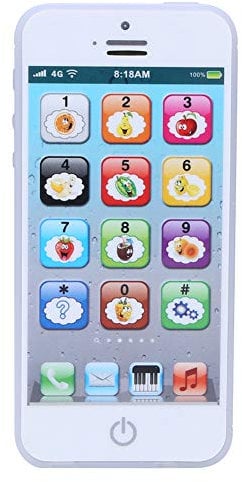 Teléfono móvil bebés, Juguetes Primera Infancia,Máquina de Aprendizaje Música Portátil y Teléfono Móvil de Simulación de Educación Preescolar