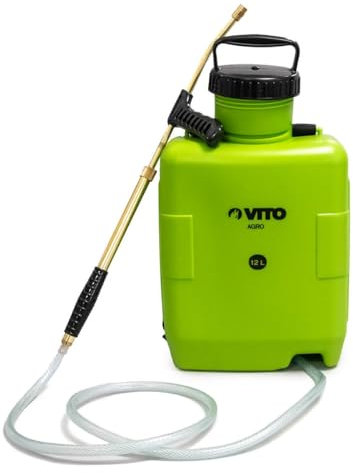 VITO - Pulvérisateur à Dos 12L Lance en Laiton pour Produits agressifs et corrosifs Jardin toitures