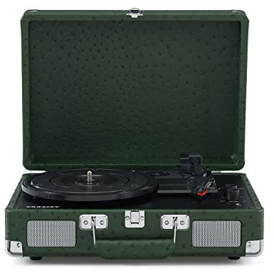 Tocadiscos Crosley Cruiser Deluxe (Green Ostrich)