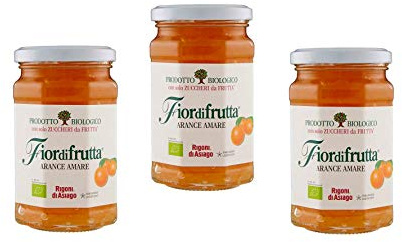 Zeus Party MARMELLATA FIORDIFRUTTA No GLUTINE Biologico 330G RIGONI di ASIAGO (Tre, Arance Amare)