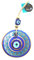 nevfactory Nev Nazar Boncuk Evil Eye Wanddeko - Handgefertigter Glücksbringer mit Türkischem Auge aus Glas 13cm