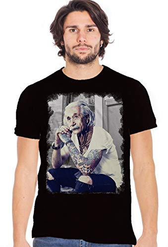 Einstein Genius Tattoo Colour & Grey 18-84 Urban Men 100% Cotton Fiammato