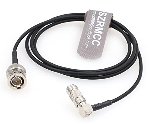 SZRMCC Koaxialkabel (DIN1.0 2.3 Stecker auf BNC-Stecker, RG174, 75 Ohm, HD, SDI, für 4K-Videokamera-Monitor-Rekorder (80 cm)