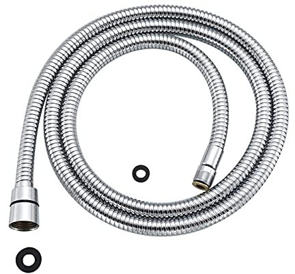 Gnimauhz Tuyau de rechange pour robinet d'évier de cuisine en acier inoxydable (galvanoplastie, 3 mètres)