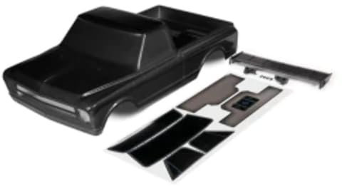 Traxxas Karosserie Chevrolet C10 Schwarz Inkl. Flügel & Aufkleber