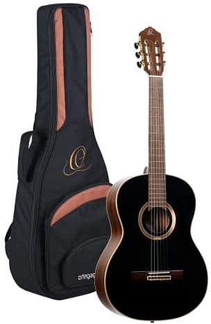 Ortega Guitars Performer E-Akustik Konzertgitarre slim neck -Fichte Schwarz