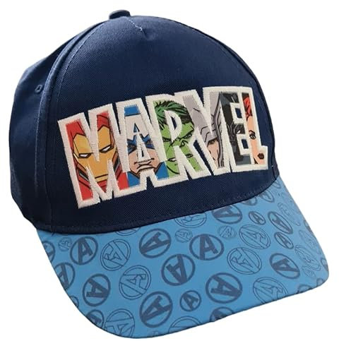 ILS I LOVE SHOPPING Mütze Kappe mit Visier für Jungen/Kinder aus Baumwolle, verstellbare Baseballkappe (Avengers Superhelden)