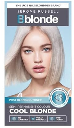 Jerome Russell Bblonde Post Blonding Toner Kit - Cool Blonde, Semi Permanent