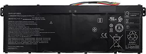 Bestome Ersatz Akku Kompatibel mit AP19B5L Acer TravelMate P2 TMP214-41 P214-41 Acer Enduro Urban N3 EUN314A-51WG Series 15.4V,3550mAh/54.6Wh