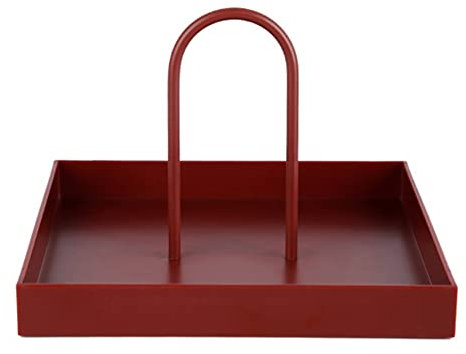 Hundnsney Desktop Aufbewahrungs Tablett Nordisches Plastik Quadrat Schmuck Tabletts Wohnzimmer KüChen Tisch Snack Tablett Platte mit,B