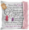 PR Print Royal Flauschiges Kissen mit Spruch inkl. Füllung für Kinder - von Mama für die Tochter - Geschenk für Tochter von Mutter, Geschenk Tochter, Kindergeschenke, Rückseite Rosa, 40x40cm
