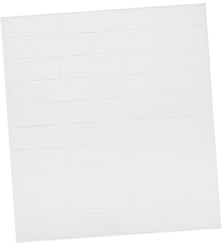OSALADI Fond D'écran Le Bureau Stickers Peler Et Coller Le Papier Peint Brique Autocollant De Mur De Brique Autocollant Mural Résistant à L'huile 3d Blanche Ménage Mousse Brique Collante