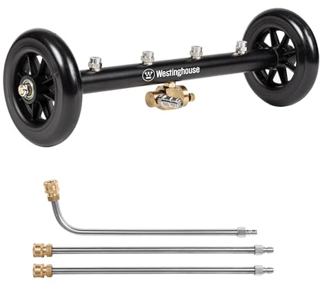 Westinghouse Universal 16 Pressure Washer Undercarriage Cleaner and Water Broom Attachment - 4000 PSI, 1/4 Connector - for Gas and Electric Pressure Washers
