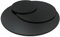 AUPROTEC Tischplatte 28mm rund Ø 900 mm schwarz Holzplatte melaminharzbeschichtet Spanplatte mit Umleimer ABS Kante Auswahl: 90 cm