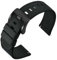 ANNEFIT Nylon Militär Uhrenarmband 20mm, Schwarze Schnalle aus Edelstahl, Schnellverschluss Aatmungsaktive Armband für Herren Damen (Schwarz)