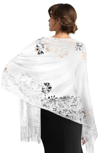 Etole Femme Chic Mariage,Etole Mariage,Etoles Femme,Echarpes Et Foulards Femme,Gilet Blanc Femme,Chale Femme,Foulard Femme Soie,Châles Femme,Etole Blanche,Cache Epaule Femme,Le Châle élégant De Soirée