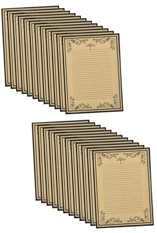 EXCEART 192 Stück Kraft Schreibpapier Briefpapier Vintage Schreibpapier Briefpapier