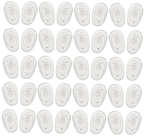 FRCOLOR 80paia Cuscinetti Antiscivolo Per Di Naselli Adatti Sole e Comfort e Stabilità Per La Pressione Sul Naso Facili Da Installare e Compatibili Con Diverse Montature