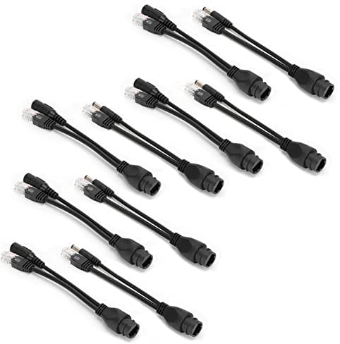 Poe Splitter, Poe Adapter DC12V Powerline Adapter with 5 Pairs for IP Camera (OPPWONG0o16fbcd3g-11)