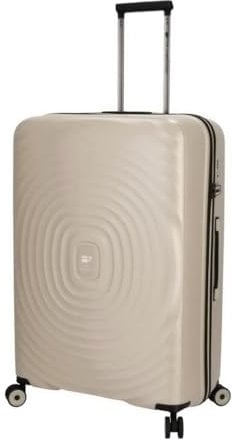 Von Cronshagen Reisetrolley Mogens | Stabiler Koffer in verschiedenen Größen | Hartschalenkoffer aus stabilem Material | mit TSA Zahlenschloss | Reisekoffer (Champagner, L - großer Koffer 77cm)